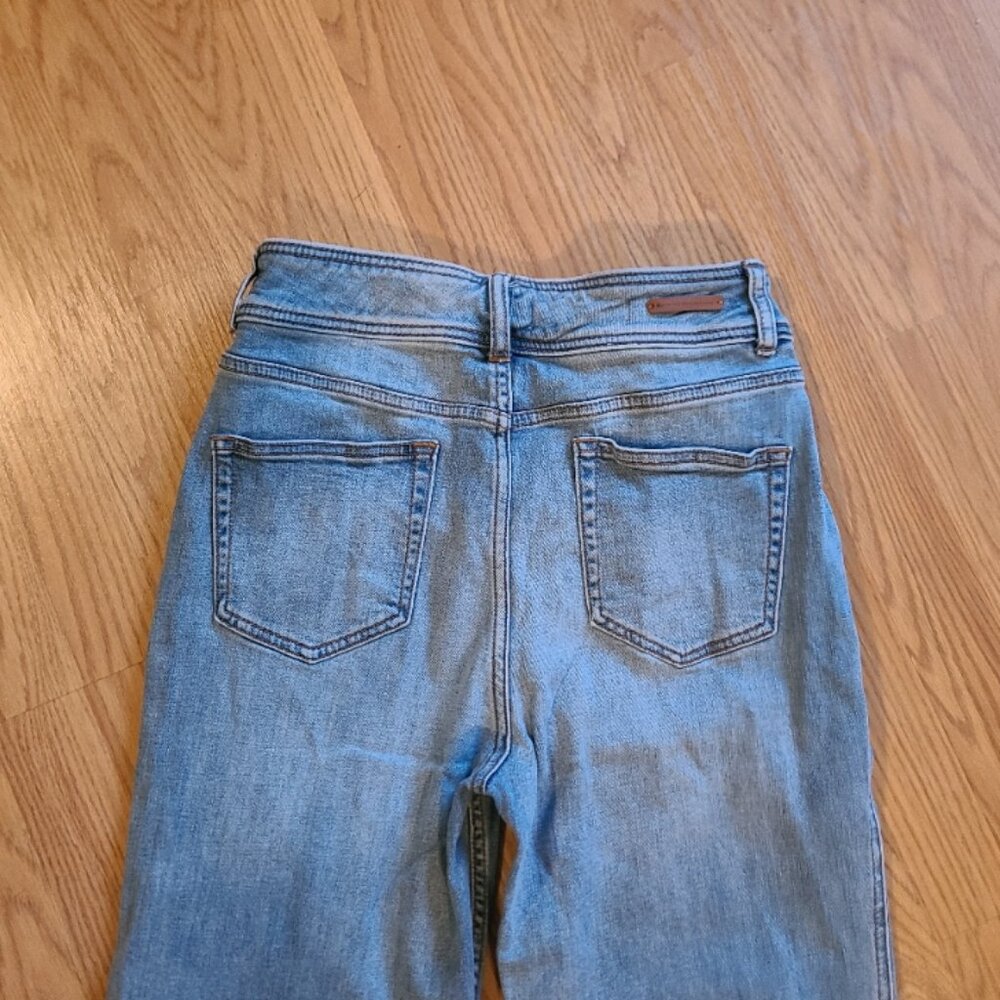 ANTHRO PILCRO LETTERPRESS DOUBLE PLEAT CROP ULTRA HIGH-RISE TROUSER JEANS sz 27 - Picture 5 of 8
